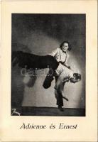 1943 Adrienne és Ernest cirkuszi akrobaták / circus acrobats (EK)