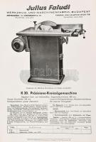 cca 1930-1950 Julius Faludi Werkzeug- und Maschinenfabrik / Faludi Gyula Szerszám- és Gépgyár Budape...