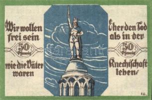 Német Birodalom /Weimari Köztársaság/ Soltau 1921. 50Pf + 75Pf + 1M 3klf db, teljes sor T:I, egyiken...