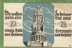 Német Birodalom /Weimari Köztársaság/ Soltau 1921. 50Pf + 75Pf + 1M 3klf db, teljes sor T:I, egyiken...