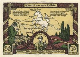 Német Birodalom /Weimari Köztársaság/ Soltau D.N. 50Pf + 60Pf + 70Pf + 80Pf + 90Pf + 100Pf összesen ...