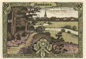 Német Birodalom /Weimari Köztársaság/ Soltau D.N. 50Pf + 60Pf + 70Pf + 80Pf + 90Pf + 100Pf összesen ...