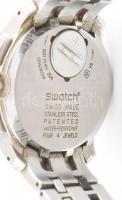 Swatch kvarc óra, elemcserére elemtartó fedlapján kis horpadás d: 42mm