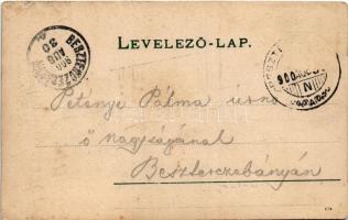 1900 Besztercebánya, Banská Bystrica; szökőkút, Dragonszky, Strompf Ármin, Bussányi Mária, I. Seidne...