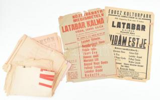 1952-1953 7 db plakát Latabár Kálmán (1902-1970) és mások fellépéséről