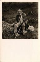 Kárpátaljai öreg ruszin. Dr. Peitler Gyula felvétele / Transcarpathian folklore, Rusyn