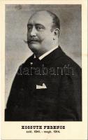 Kossuth Ferenc (szül. 1841. meghalt 1914), Kossuth Lajos idősebbik fia, politikus, országgyűlési képviselő, gyászlap