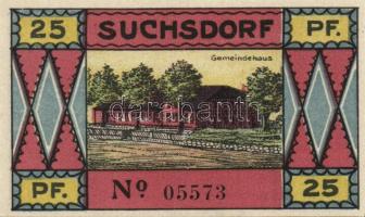 Német Birodalom /Weimari Köztársaság/ Suchsdorf D.N. 25Pf(4x) + 50Pf(4x) 8klf db, teljes sor T:I