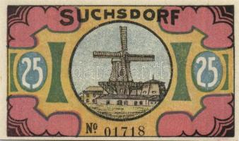 Német Birodalom /Weimari Köztársaság/ Suchsdorf D.N. 25Pf(4x) + 50Pf(4x) 8klf db, teljes sor T:I