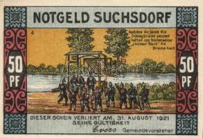 Német Birodalom /Weimari Köztársaság/ Suchsdorf D.N. 25Pf(4x) + 50Pf(4x) 8klf db, teljes sor T:I