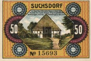 Német Birodalom /Weimari Köztársaság/ Suchsdorf D.N. 25Pf(4x) + 50Pf(4x) 8klf db, teljes sor T:I