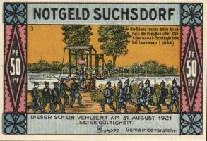 Német Birodalom /Weimari Köztársaság/ Suchsdorf D.N. 25Pf(4x) + 50Pf(4x) 8klf db, teljes sor T:I