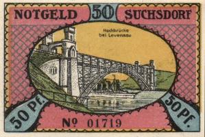 Német Birodalom /Weimari Köztársaság/ Suchsdorf D.N. 25Pf(4x) + 50Pf(4x) 8klf db, teljes sor T:I