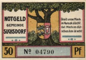 Német Birodalom /Weimari Köztársaság/ Suchsdorf D.N. 25Pf(4x) + 50Pf(4x) 8klf db, teljes sor T:I