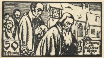 Német Birodalom /Weimari Köztársaság/ Schafhof D.N. 50Pf(4x) 4klf db, teljes sor T:I