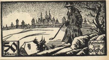 Német Birodalom /Weimari Köztársaság/ Schafhof D.N. 50Pf(4x) 4klf db, teljes sor T:I