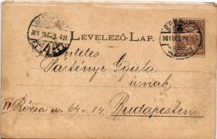 1901 Eperjes, Presov; Kir. Törvényszék, Fő utca, piac, üzletek. Fénynyomat Divald műintézetéből / co...