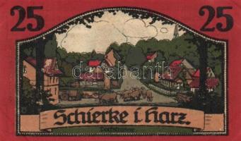 Német Birodalom /Weimari Köztársaság/ Schierke 1921. 10Pf(2x) + 25Pf(2x) + 50Pf(2x) 6klf db, teljes ...