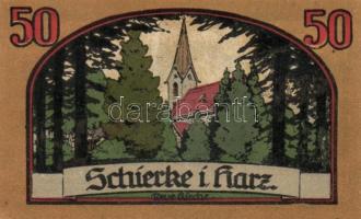 Német Birodalom /Weimari Köztársaság/ Schierke 1921. 10Pf(2x) + 25Pf(2x) + 50Pf(2x) 6klf db, teljes ...