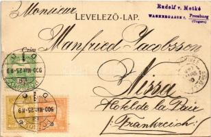 1900 Pozsony, Pressburg, Bratislava; Hal tér, Victoria szálloda, vár, K.u.K. katonák. Hans Nachbarga...