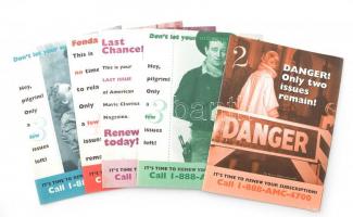 1997-1998 AMC, az American Movie Classics Magazine 5 száma. A borítókon ismert színészekkel, Paul Newman, Frank Sinatra, Lugosi Béla, ...stb.