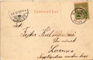 1904 Szliács, Sliac; Kápolna, József-forrás. Lechnitzky O. fénynyomdája kiadása / spa, chapel, sprin...