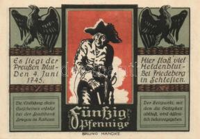Német Birodalom /Weimari Köztársaság/ Striegau 1921. 25Pf(2x) + 50Pf(2x) + 75Pf(2x) összesen 6klf db...