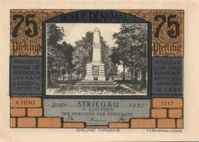 Német Birodalom /Weimari Köztársaság/ Striegau 1921. 25Pf(2x) + 50Pf(2x) + 75Pf(2x) összesen 6klf db...