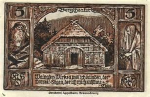 Német Birodalom /Weimari Köztársaság/ Thale 1922. 5Pf + 10Pf + 25Pf + 50Pf + 75Pf + 100Pf összesen 6...