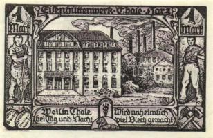 Német Birodalom /Weimari Köztársaság/ Thale 1922. 5Pf + 10Pf + 25Pf + 50Pf + 75Pf + 100Pf összesen 6...