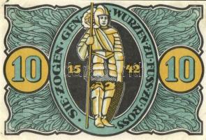 Német Birodalom /Weimari Köztársaság/ Torgau 1921. 5Pf + 10Pf + 25Pf + 50Pf 4klf db, teljes sor T:I