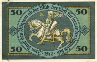 Német Birodalom /Weimari Köztársaság/ Torgau 1921. 5Pf + 10Pf + 25Pf + 50Pf 4klf db, teljes sor T:I