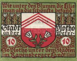 Német Birodalom /Weimari Köztársaság/ Vlotho 1921. 10Pf + 25Pf + 50Pf 3klf db, teljes sor T:I