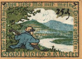 Német Birodalom /Weimari Köztársaság/ Vlotho 1921. 10Pf + 25Pf + 50Pf 3klf db, teljes sor T:I