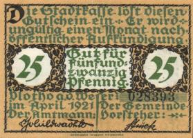 Német Birodalom /Weimari Köztársaság/ Vlotho 1921. 10Pf + 25Pf + 50Pf 3klf db, teljes sor T:I