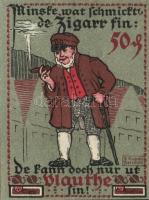 Német Birodalom /Weimari Köztársaság/ Vlotho 1921. 10Pf + 25Pf + 50Pf 3klf db, teljes sor T:I