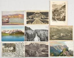Több mint 100 db RÉGI osztrák város képeslap vegyes minőségben / More than 100 pre-1945 Austrian town-view postcards in mixed quality