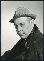 Várkonyi Zoltán (1912-1979) színész, Inkey Tibor (1908-1998) fényképész felvétele, 18×13 cm