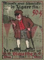 Német Birodalom /Weimari Köztársaság/ Vlotho 1921. 10Pf + 25Pf + 50Pf 3klf db, teljes sor T:I