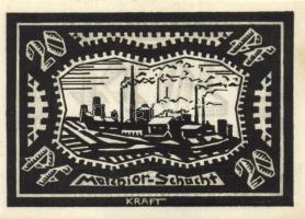 Német Birodalom /Weimari Köztársaság/ Waldenburg 1921. 20Pf + 50Pf + 75Pf 3klf db, teljes sor T:I