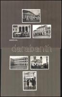cca 1930-1940 Debreceni részletek, 3 db albumlapra ragasztott fotó, 6×9 és 12×13 cm