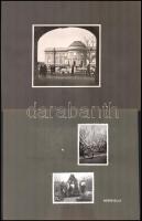 cca 1930-1940 Debreceni részletek, 3 db albumlapra ragasztott fotó, 6×9 és 12×13 cm