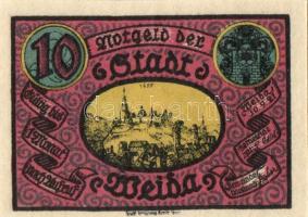 Német Birodalom /Weimari Köztársaság/ Weida 1921. 5Pf + 10Pf + 25Pf + 50Pf(2x) + 75Pf(2x) + 100Pf ös...