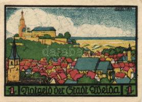 Német Birodalom /Weimari Köztársaság/ Weida 1921. 5Pf + 10Pf + 25Pf + 50Pf(2x) + 75Pf(2x) + 100Pf ös...