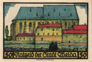 Német Birodalom /Weimari Köztársaság/ Weida 1921. 5Pf + 10Pf + 25Pf + 50Pf(2x) + 75Pf(2x) + 100Pf ös...