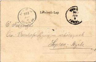 1903 Vihnye, Vihnyefürdő, Kúpele Vyhne; fürdőház. Joerges özv. és fia No. 206. / spa. Art Nouveau, f...