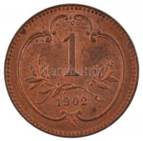 Ausztria 1902. 1h bronz műanyag kapszulában T:1- patina Austria 1902. 1 Heller bronze in plastic capsule C:AU patina Krause KM#2800