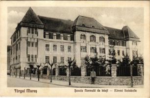 1940 Marosvásárhely, Targu Mures; Scoala Normala de baeti / elmei fiú iskola. Kántor Jánosné kiadása / boy school + "1940 Marosvásárhely visszatért" So. Stpl