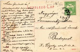 1912 Felsőbánya, Baia Sprie; városháza, Róth Mihály bor és fűszerkereskedő üzlete. Bpnis Sándor kiad...