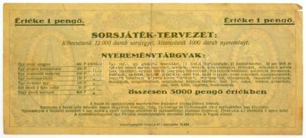 Kaposvár 1936. "A kaposvári Nagyboldogasszony Római Katholikus Egyházközség Tárgysorsjáték jegy...